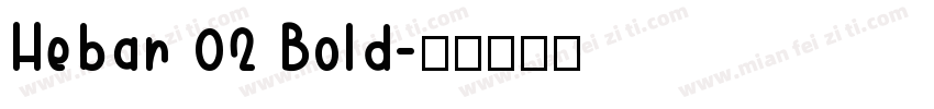 Hebar 02 Bold字体转换